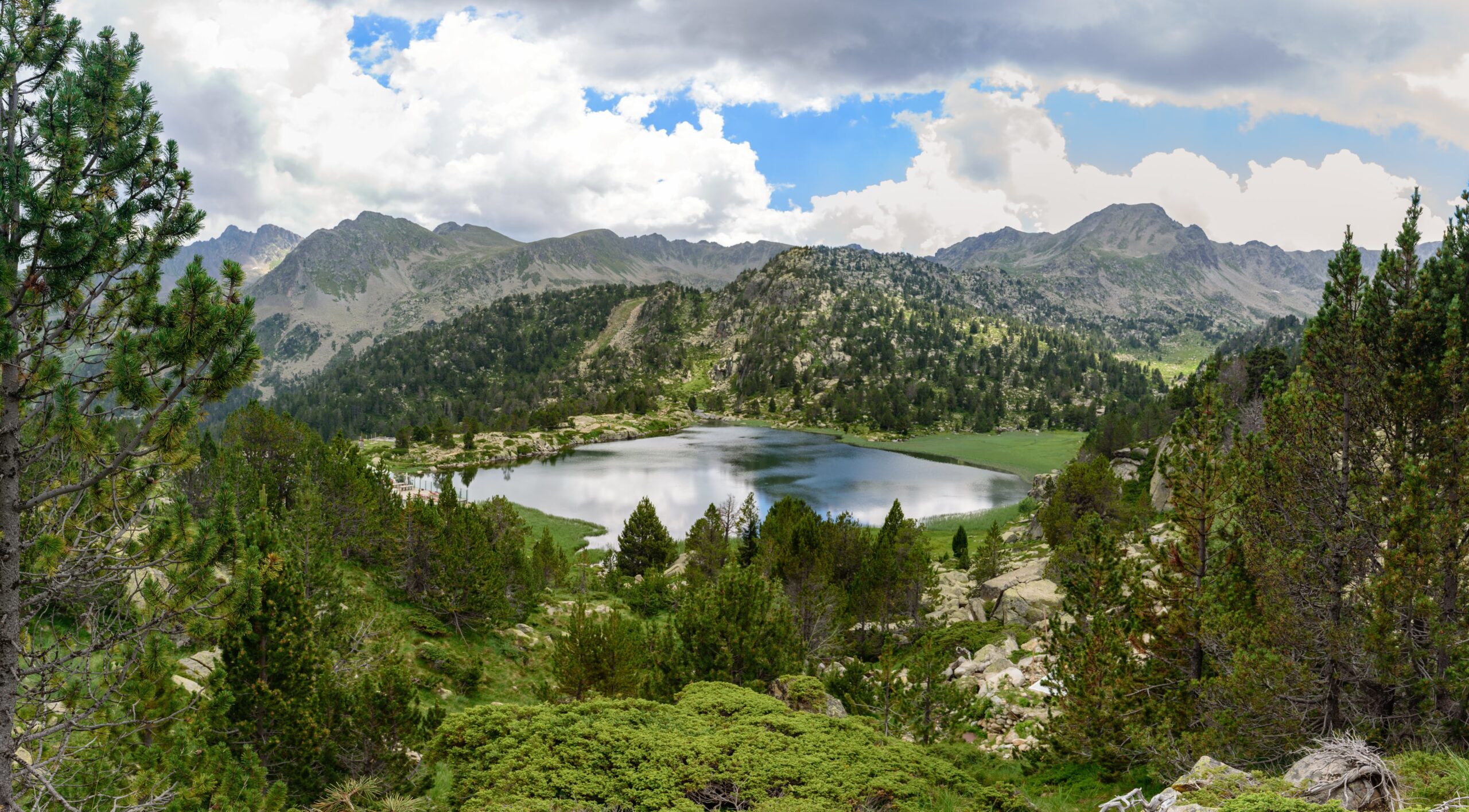 Lake Pessons in Grau Roig, Encamp, Andorra