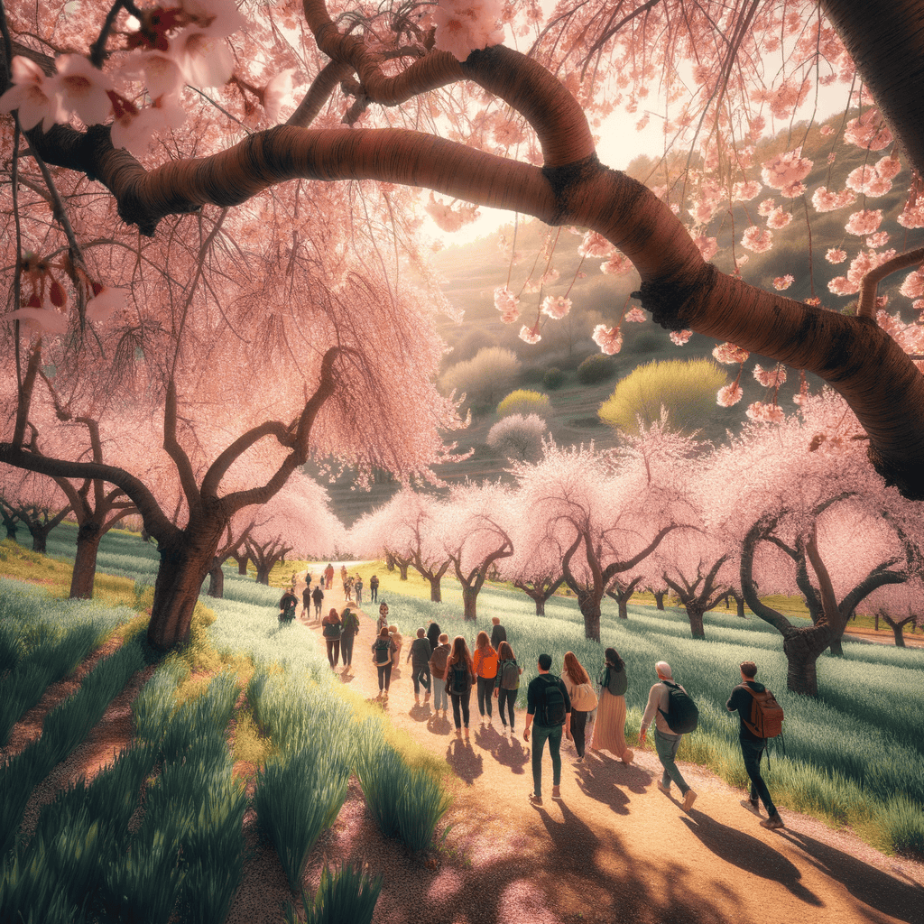 Cherry blossom Jerte Valley Spain